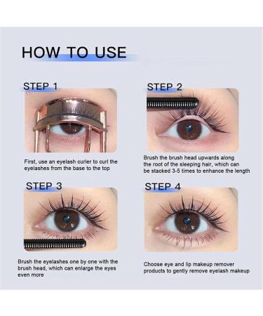 2PCS Iron Wand Mascara Metal Mascara Wand Metal Rod Mascara 3d Curling Eyelash Iron Mascara Mascara Cream (2*Brown) - Buy Online on GoSupps.com