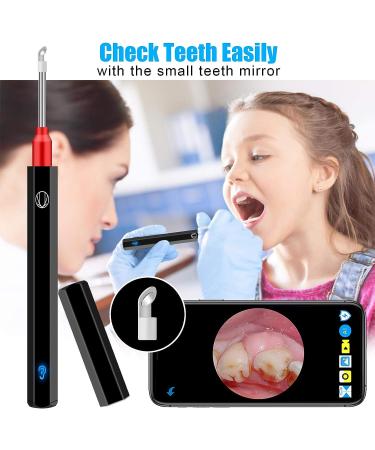 Urbesty Earwax Removal Camera - 1080P HD Wireless Endoscope Kit with Light | Mini Otoscope for Ear Cleaning | Includes Reusable Ear Spoons | Black - Buy Online on GoSupps.com