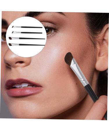 Housoutil 4 Pcs Contour Brush Angled Makeup Brush Small Concealer Brush Sickle Ultra Thin Eyebrow Brush - Buy Online on GoSupps.com
