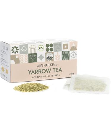  Alpi Nature Alpi Nature Organic Yarrow Tea 120 Tea Bags 120g (Pack of 6 x 20 Tea Bags of 1g each) - Buy Online on GoSupps.com