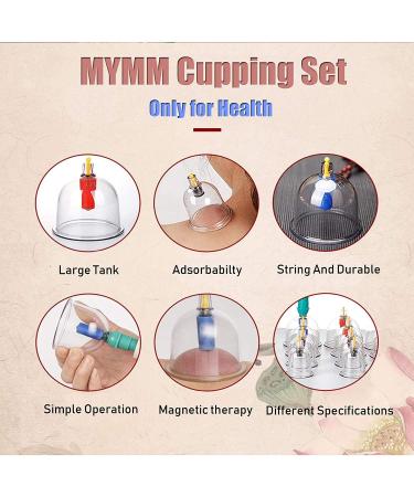 Cupping Therapy Set 32 Therapy Cups Cupping Set with Pump Professional Chinese Acupoint Cupping Therapy Sets Hijama for Cupping Massage Muscle & Joints - Buy Online on GoSupps.com