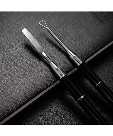 Kalolary Dual-Ended Poly Gel Brush Set - 2PC Acrylic UV Gel Nail Brush for Nail Extensions (Black) - Best for Professional & DIY Use - Buy Online on GoSupps.com