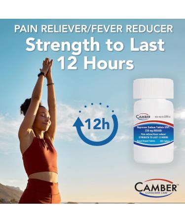 Camber Naproxen Sodium 220 mg - Pain Reliever and Fever Reducer (500 Count) - Buy Online on GoSupps.com