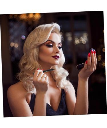 POPETPOP Portable Retractable Lip Brush Lip Applicators Lipstick Applicator Wands Cosmetics Brush Lip Makeup Lip Brush for Women Lip Brush Wand Telescopic Artificial Fiber Lip Balm 13.40X0.90X0.90CM Black - Buy Online on GoSupps.com