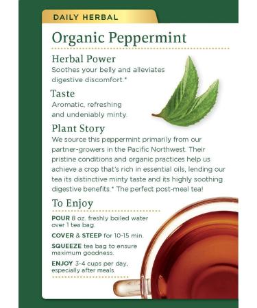 Traditional Medicinals Peppermint 16 Tea Bags (Pack Of 6) 384 gram Tea Peppermint 16 Count (Pack of 6) - Buy Online on GoSupps.com