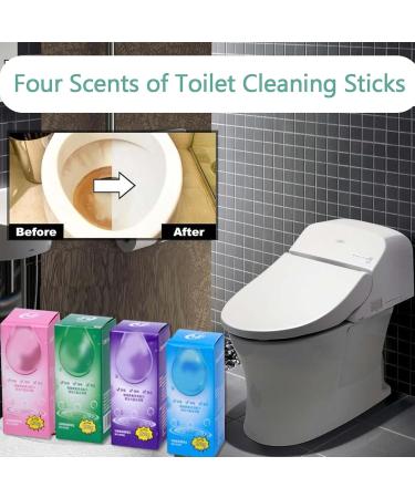 Upgraded Concentrated Descaling Toilet Cleaning Stick Toilet Bowl Cleaners Stick Four Scents of Toilet Cleaning Sticks Bathroom Descaler Cleaner Long-Lasting Freshness (4*Ocean) - Buy Online on GoSupps.com