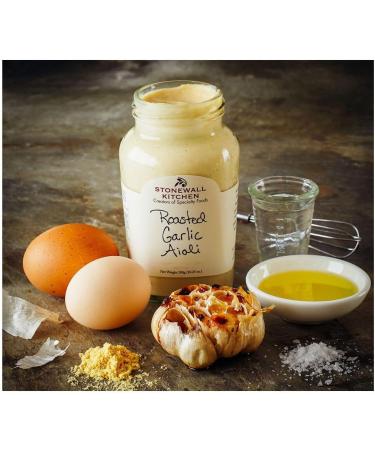 Stonewall Kitchen Garlic Aioli Roasted 291g Jar - Gluten Free Creamy Garlic Aioli - Intense Aroma - Ideal for Burgers and Meat - Buy Online on GoSupps.com