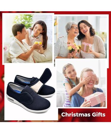 Adjustable Breathable Diabetic Shoes for Women - Non-Slip Edema Sneakers for Swollen Feet | Perfect Gift for Mother's Day & Anniversaries - Size 10.5 Light Gray - Buy Online on GoSupps.com