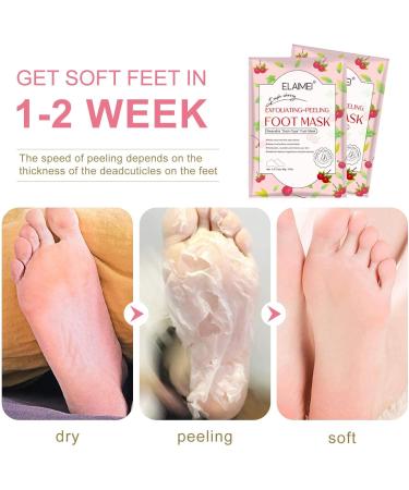 Premium Foot Mask - 2 Pairs for Effective Callus & Dead Skin Removal | Unisex Foot Peel Socks - Buy Online on GoSupps.com