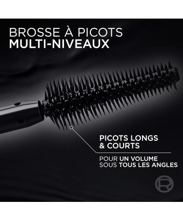 L'Or al Paris - Million Lash Volume Mascara - Panoramic Look & Multiplied Lashes - Ultra-Flexible Formula - Clump-Free - Panorama - Shade: All Night Black (Intense Black) - Buy Online on GoSupps.com