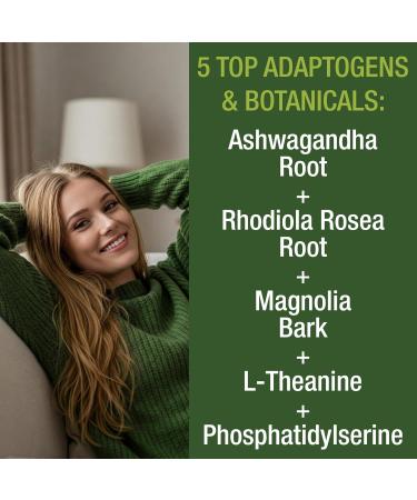 5-in-1 Cortisol Supplement for Women & Men. Lower High Cortisol with Ashwagandha Rhodiola Rosea L-Theanine Phosphatidylserine Magnolia Bark. Calm Relaxation Balanced Energy Vegan Supplements - Buy Online on GoSupps.com