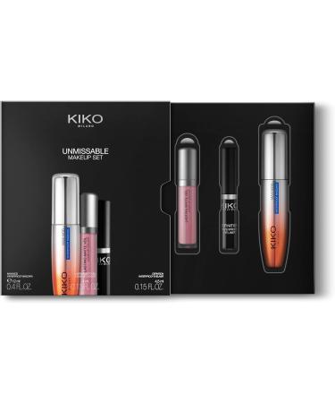 KIKO SpA KIKO Milano Unmissable Makeup Set Makeup Set With A Mascara A Waterproof Eyeliner And A Liquid Lipstick With A Matte Finish - Buy Online on GoSupps.com