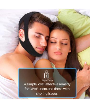 CPAP Chin Strap for Men and Women - Anti Snoring Solution by Regal Living - Buy Online on GoSupps.com