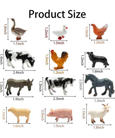 EGuangwiua 27Pcs Farm Animals Birthday Cake Topper Decorations Mini Barnyard Animals Barn Cow Sheep Cake Topper Decor for Boys Girls Farm Animals Birthday Baby Shower Farmhouse Theme Party Supplies - Buy Online on GoSupps.com