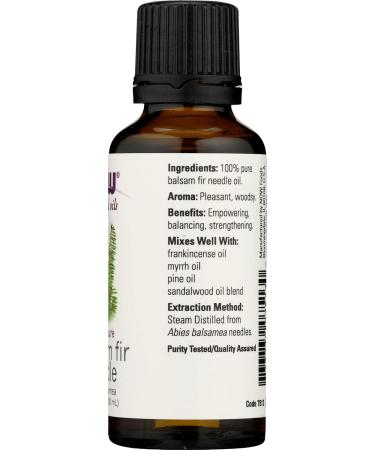 NOW FOODS Balsam Fir Oil - Pure Essential Oil for Aromatherapy & Natural Wellness | 1 FZ - Buy Online on GoSupps.com