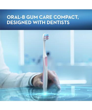 Oral-B Gum Care Compact Toothbrush Extra Soft 2 Count 1 Count (pack of 2) - Buy Online on GoSupps.com