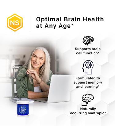 Organic Lions Mane Supplement with PQQ for Memory & Learning - 60 Vegan Capsules - Buy Online on GoSupps.com