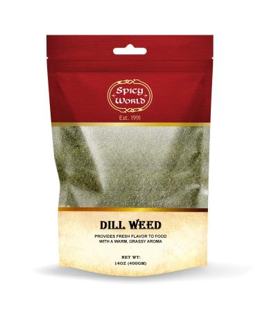 Spicy World Dill Weed 14 Ounce LARGE Bag | Perfect Seasoning and Spice for Salads and Soups 14 Ounce (Pack of 1)
