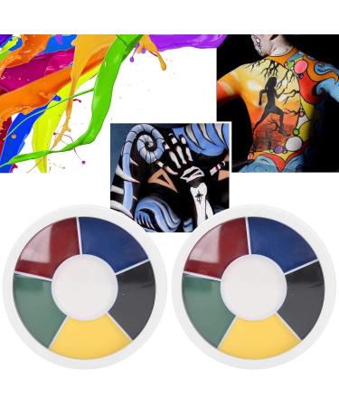 Buy 2PCs Non-Toxic Oil Body Face Paint for Halloween | Professional Special Effects Makeup Tool - Buy Online on GoSupps.com
