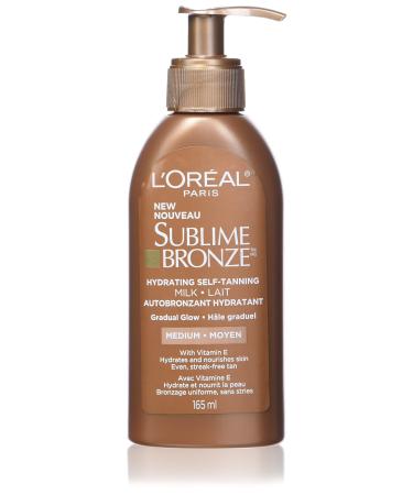 L'Oreal Paris Skincare Sublime Bronze Hydrating Sunless-Tanning Milk Medium  Sunless tanning lotion  5.5 fl. oz.