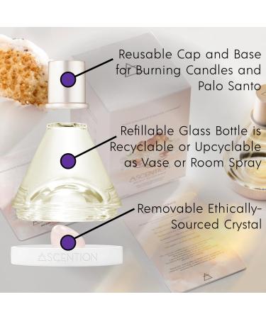 ASCENTION Ascent to Detox Manifestation Fragrance | Clean Perfume with Smoky Quartz Healing Stone Crystal | Skin Safe Spray Parfum | Woody Musk Amber Scent w/Cedarwood Sandalwood & Palo Santo Ascent to Detox 1.7 Fl Oz (Pack of 1) - Buy Online on GoSupps.com
