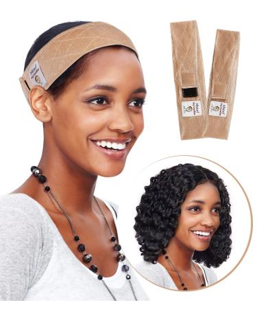 Adjustable Velvet Wig Grip Comfort Band - Headband Holder for Wigs - 2 Pack - Buy Online on GoSupps.com
