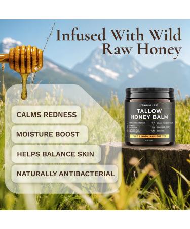 Organic Beef Tallow for Skin Face - Tallow and Honey Balm for Face - Whipped Grass-Fed Moisturizer with Raw Honey & Beeswax - Hydrating Body Cream for Dry Cracked and Sensitive Skin 4 Fl Oz (Pack of 1) - Buy Online on GoSupps.com
