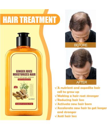 Ginger Hair Growth Shampoo - Natural Anti Hair Loss Treatment for Women & Men - Buy Online on GoSupps.com