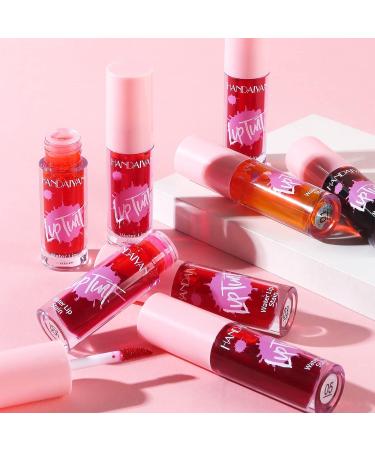 Topcent 6 Colors Lip Stain Set - Longwear Lip Tint & Plumping Liquid Lipstick - High Pigment Moisturizing Lip Gloss for Full & Sexy Lips - Vivid Watery Finish - 0.74 fl oz - Buy Online on GoSupps.com