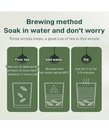 Lotus Seed Core Tea for Men Natural Lotus Seed Heart Tea Lian Zi Xin Tea Dried Lotus Plumule Lotus Embryo Tea Men's Essentials Pure Chinese Herbal Tea (2Pcs) - Buy Online on GoSupps.com