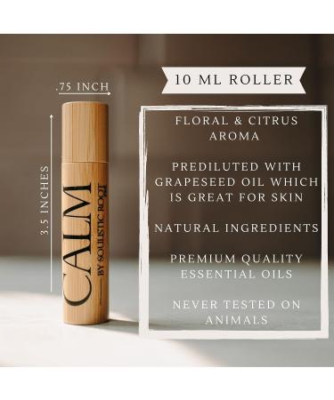 Calm Essential Oil Roller 10ml Glass Roller for Stress Relief - Aromatherapy Blend for Women | Soulistic Root - Buy Online on GoSupps.com