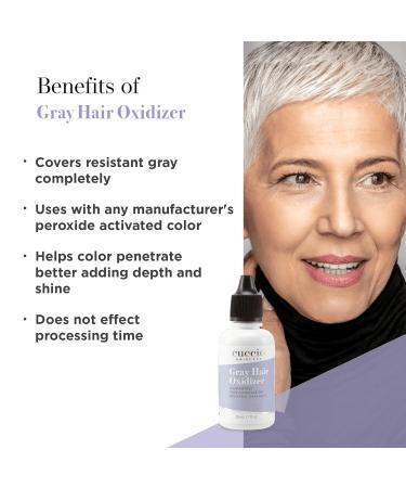 Cuccio Haircare Gray Hair Oxidizer - Full Coverage & Shine | Intensifies Red Shades | 1 Oz Treatment - International Shipping Available - Buy Online on GoSupps.com