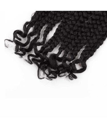 7 Packs Curly Ends Crochet Box Braids 10 Inch - Black Women's Crochet Hair (10 Inch 2) - Buy Online on GoSupps.com