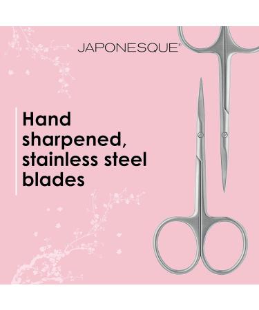 JAPONESQUE Beauty Scissors - Ultra-Sharp Stainless Steel for Facial Hair Brow & Nail Care | Precision Trimming Tools - Buy Online on GoSupps.com