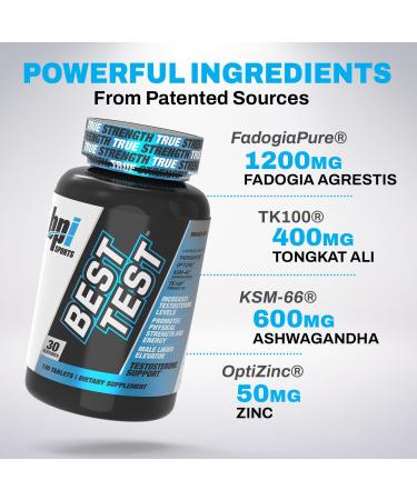 BPI Sports Best Test - Top Testosterone Booster for Men | Muscle Recovery Energy Stamina & Metabolism Support | 30 Servings - Buy Online on GoSupps.com