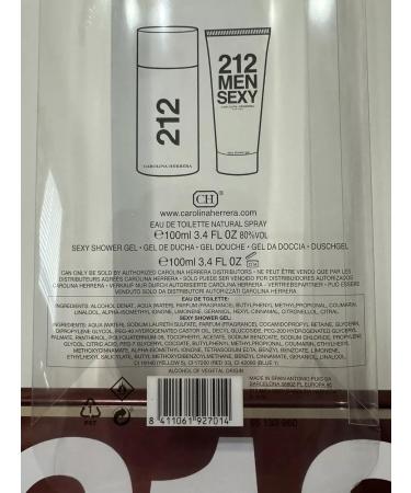 212 Men NYC by Caro'lina Herr'era 2pc Gift Set Tin 3.4 Fl Oz Eau De Toilette Spray + 3.4 Fl Oz Shower Gel - Buy Online on GoSupps.com