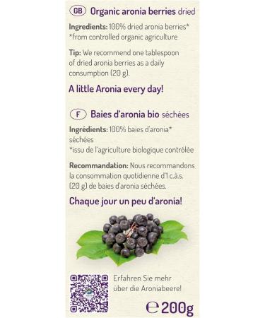  Aronia Original Aronia Original Organic Dried Aronia Berries 200 g - Buy Online on GoSupps.com