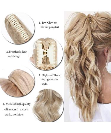 Medium Brown 18 Curly Wavy Claw Clip Ponytail Extension - Women's Hairpiece - Buy Online on GoSupps.com