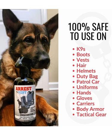 Arrest My Vest Military & Police Grade Odor Eliminating Spray | Triple Pack - 1 Unscented, 1 Midnight, 1 Driftwood | Safe on K9s - Buy Online on GoSupps.com