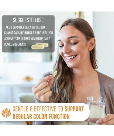 Enliven Gentle Colon Cleanse | Daily Detox & Weight Loss | Natural Herb Blend for Digestive Health | Made in the USA - 60 Capsules - Buy Online on GoSupps.com