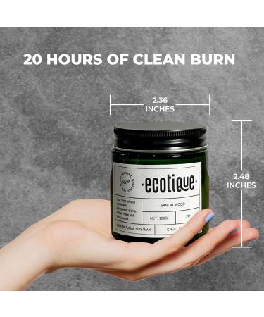Scented Sandalwood Candle - Toxic Free 100% Soy Long-Lasting Aromatherapy for Bedroom Minimal Soot Perfect Gift for Valentine's Day - Buy Online on GoSupps.com