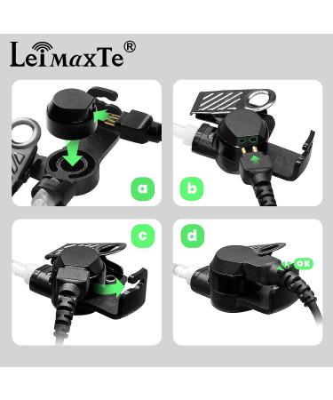 LEIMAXTE XPR 7550 Earpiece for Motorola XPR 6350/6550/7350/7550e Two Way Radio - Acoustic Tube Headset with PTT Mic - Buy Online on GoSupps.com