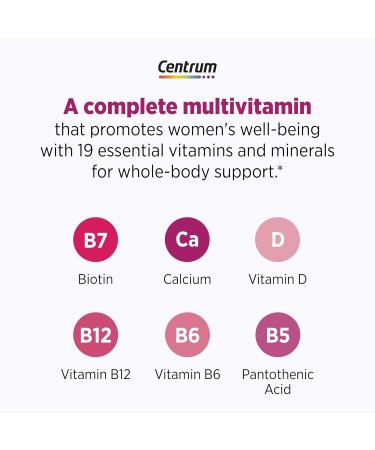 Centrum Complete Multivitamin Supplement + Hot Flash Support Menopause Support Tablets, with Clinically Studied geniVida, 30 Count - Buy Online on GoSupps.com