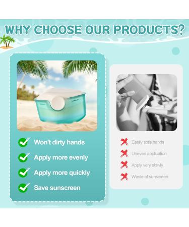 Kids Sunscreen Applicator Set - 2pcs Sunblock Brush with Protective Lid & Cleaning Kit | Perfect for Easy Sun Lotion Application (Green - Buy Online on GoSupps.com