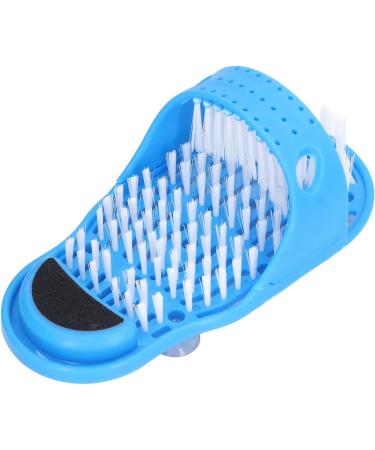 BlueKey Shower Foot Scrubber Mat with Suction Cups: A Simple Feet Cleaner Exfoliating Foot Washer for Improved Dead Skin Removal and Pressure Relief - Buy Online on GoSupps.com