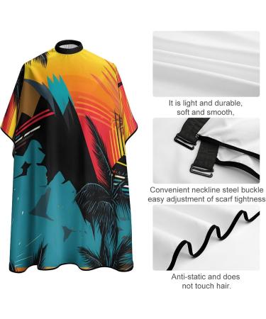Tropical Palm Tree Hair Cutting Cape for Boys & Girls | Professional Barber Apron - International Shipping Available - Buy Online on GoSupps.com