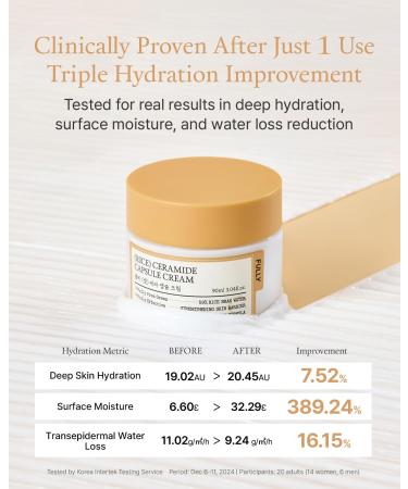 FULLY Rice Ceramide Moisturizing Cream Deep Hydration Korean Facial Cream with Rice Bran Extract & Ceramide Strengthens Barrier Glowing Skin Fragrance-Free Vegan& Dermatologist Tested 3.04 fl.oz - Buy Online on GoSupps.com