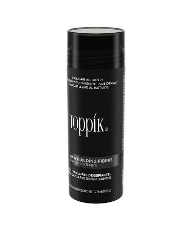Toppik Hair Building Fibers Black - 0.97 oz (27.5 g) | Thicker, Fuller Hair - Buy Online on GoSupps.com