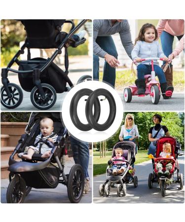 Buy MIIKUU 2x 10 Inch Stroller Hoses with Angle Valve 45 - Seamless Black Tire Hose Set with Tire Sticks | International Shipping Available - Buy Online on GoSupps.com