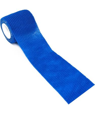 12 Rolls Self-Adhering Elastic Bandages - Sport Cohesive Fixing for Finger Wrist Ankle - 5cm x 4.5m Blue - Buy Online on GoSupps.com